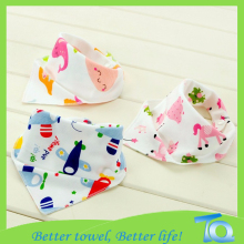 Infant Animal Waterproof Knitting Bandana Bibs