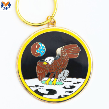 Metal Custom Animal Design Enamel Keychains