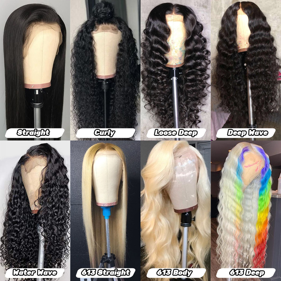 Straight 13X4 Lace Front Human Hair Wigs HD Transparent Lace Frontal Human Hair Wigs Peruvian Straight Remy Wigs For Black Women