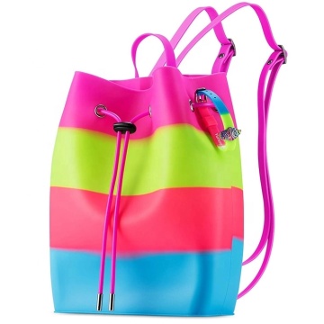 Benutzerdefinierter netter Silikon-Rucksack Gummi-Scent-Eimer-Tasche