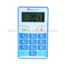 Electronic wireless conference keypads with LCD display