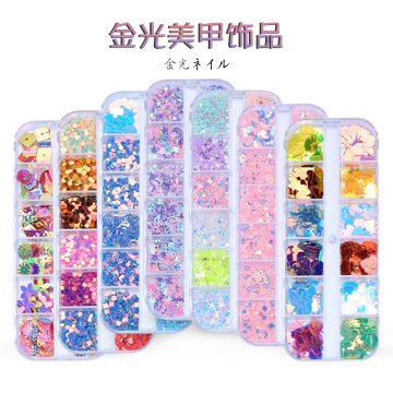 Symphony Nail Art: Glitter Flakes and Sequins for Creative Designs