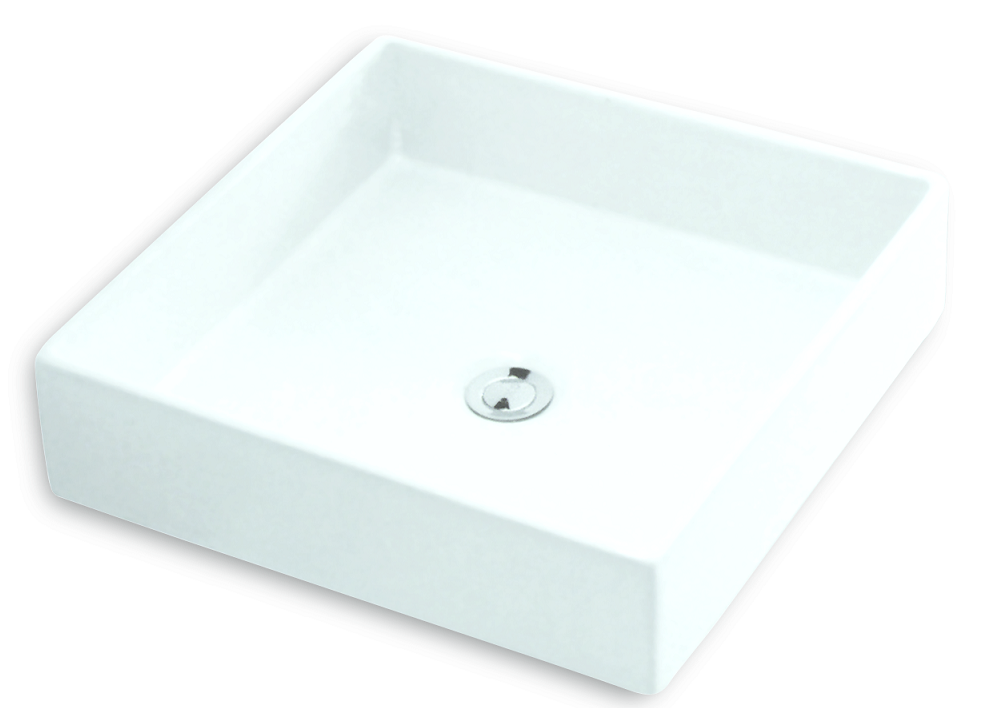 400 200 120mm White Ceramic Hand Wash Basin For Bathroom