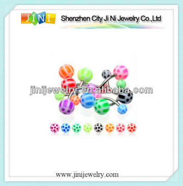 Wholesale ball button bar ring