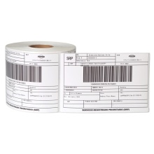 4"" x 6"" White Perforated Direct Thermal Shipping Labels Fan Fold Compatible with 4x6 Printers