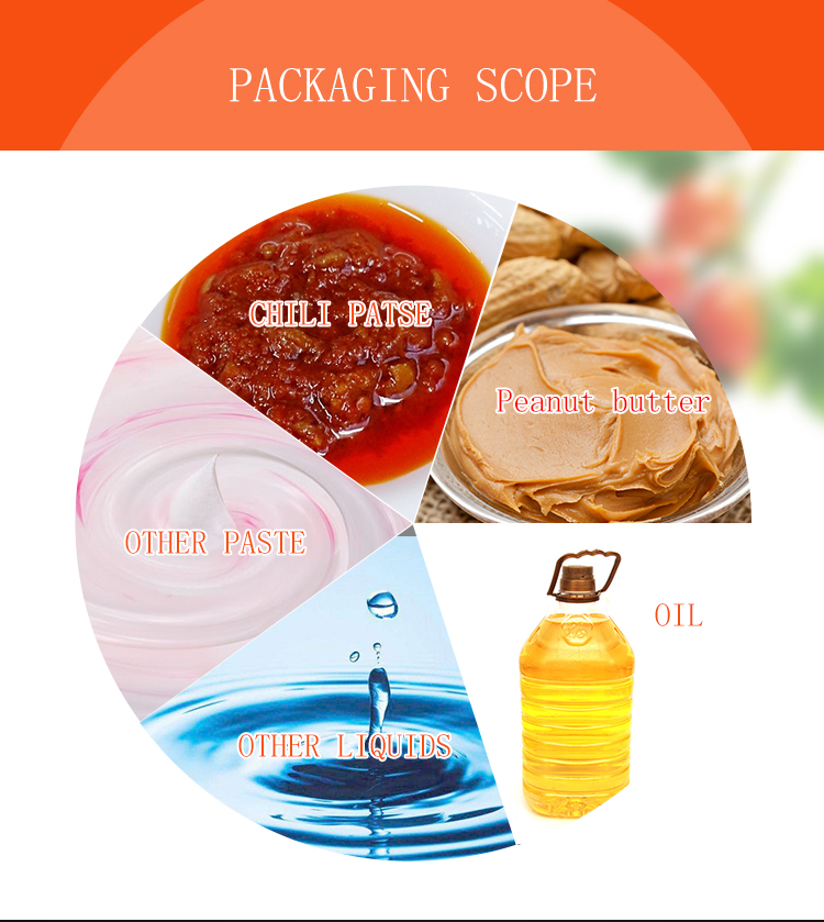 High quality chili sauce ketchup hair shampoo chilli oil packaging and filling machine