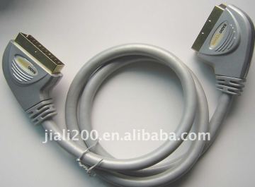 21PIN Scart Cable Gold 1.8m