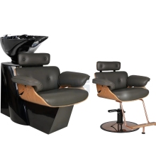 Classic Style Network Reds Online Stars Hair Salon Furniture: Black Adjustable Shampoo Chairs for Washing Hair" 

However, for a more concise and SEO-friendly title, you might consider:

"Black Adjustable Shampoo Chairs for Hair Salons - Classic Style