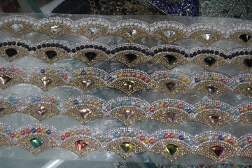 Hot fix adhesive glass chaton sticker 24*40cm