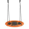 Baoxiang Orange Round Children Garden Metal Swing Seat