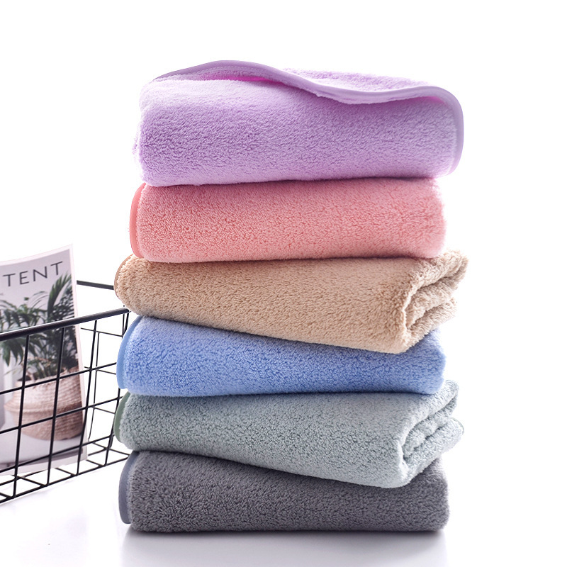 Absorbent Bath Towel Soft Beach Towel Quick-dry Washcloth for Home Hotel
