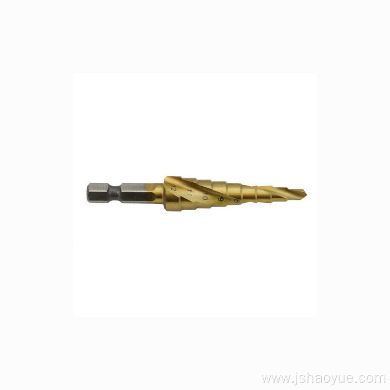 HSS Spiral Flute Step Cone Drill Bit