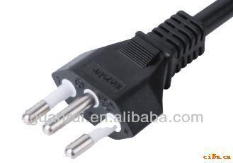 UC inmetro ac power plug ,Brazil UC approved power cord, Brazil power cord with plug