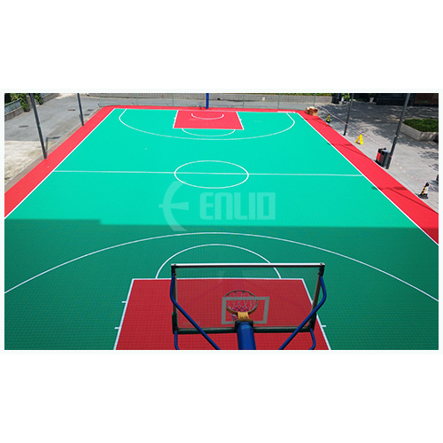 Enlio มินิขนาด PP Interlocking Sport Flooring