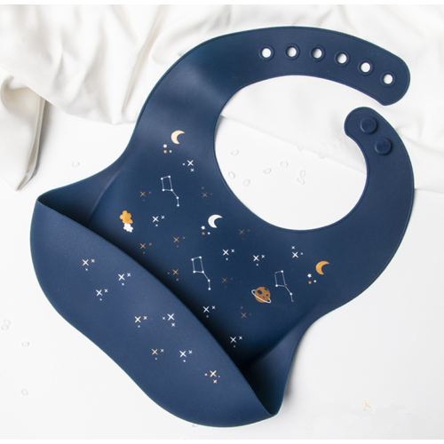 3d stor tusensköna design silikon baby bib