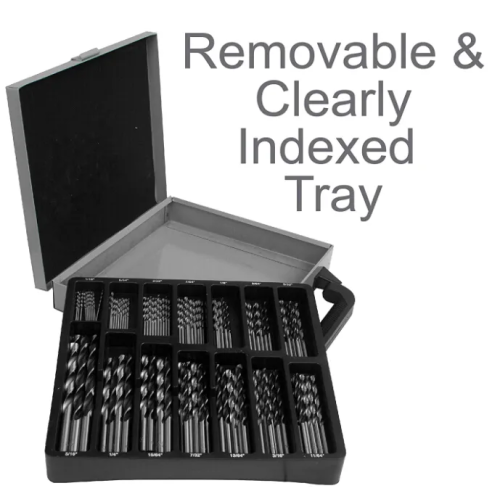 Twist Drill Bit 100 Piece Set Includes Bits