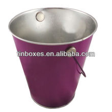 oval tin flower pots