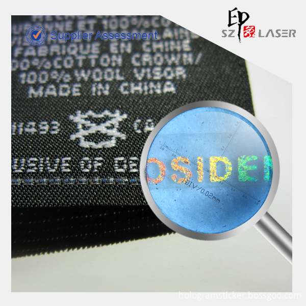 Micro text hologram thread Micro text hologram thread
