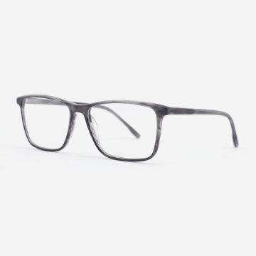 Super thin Rectangular Acetate Men's Optical Frames