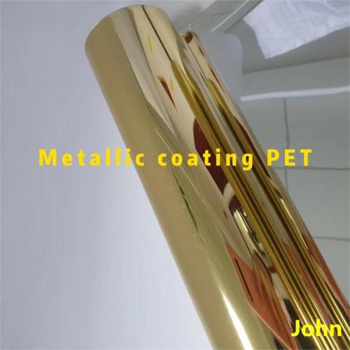 Thermoformed metal-coated Pet film