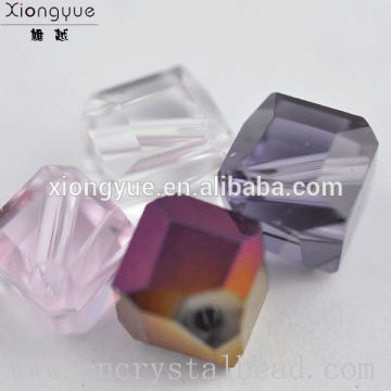 DIY cube crystal beads fashion and garment cube glass beads