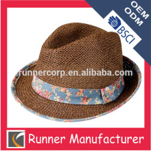 Wholesale custom band panama hat cheap