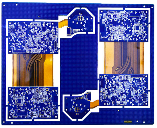 Store enterré de 14 couches via un circuit imprimé flexible rigide 14 Layer Buried Blind Via Rigid Flexible PCB
