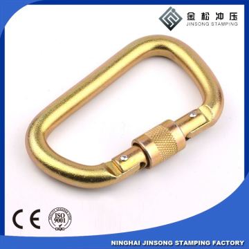 Steel spring snap hook,carabiner hook for bags, Steel carabiner hook