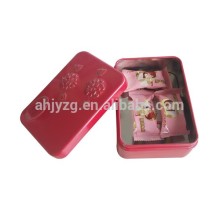 embossing printed metal food box for gift packaging box
