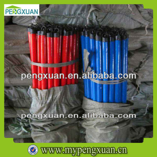 PVC Coated Tool Handles Wooden with Plastic Hook