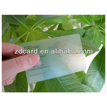 Plastic business cards