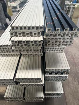 Waterproof WPC Wall Panel Modern Fluted Timber Cladding