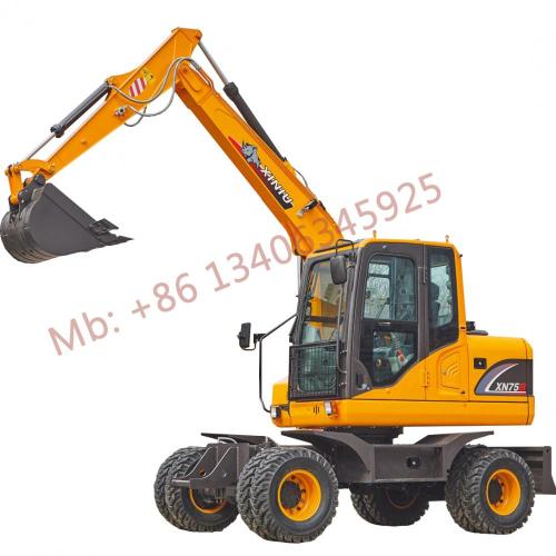 Wheel excavator XN75B 6ton for sale