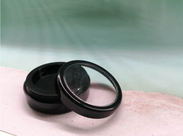 Black PP Blush Cream Container