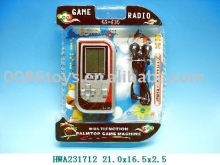 Game playing toys including radiogram