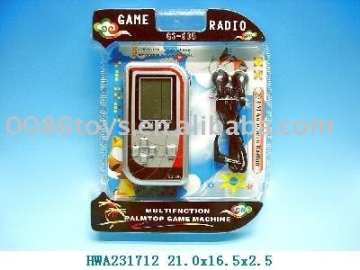 Game playing toys including radiogram