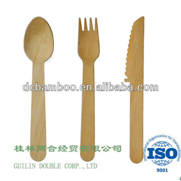 tableware knives forks spoons disposable wooden kitchen