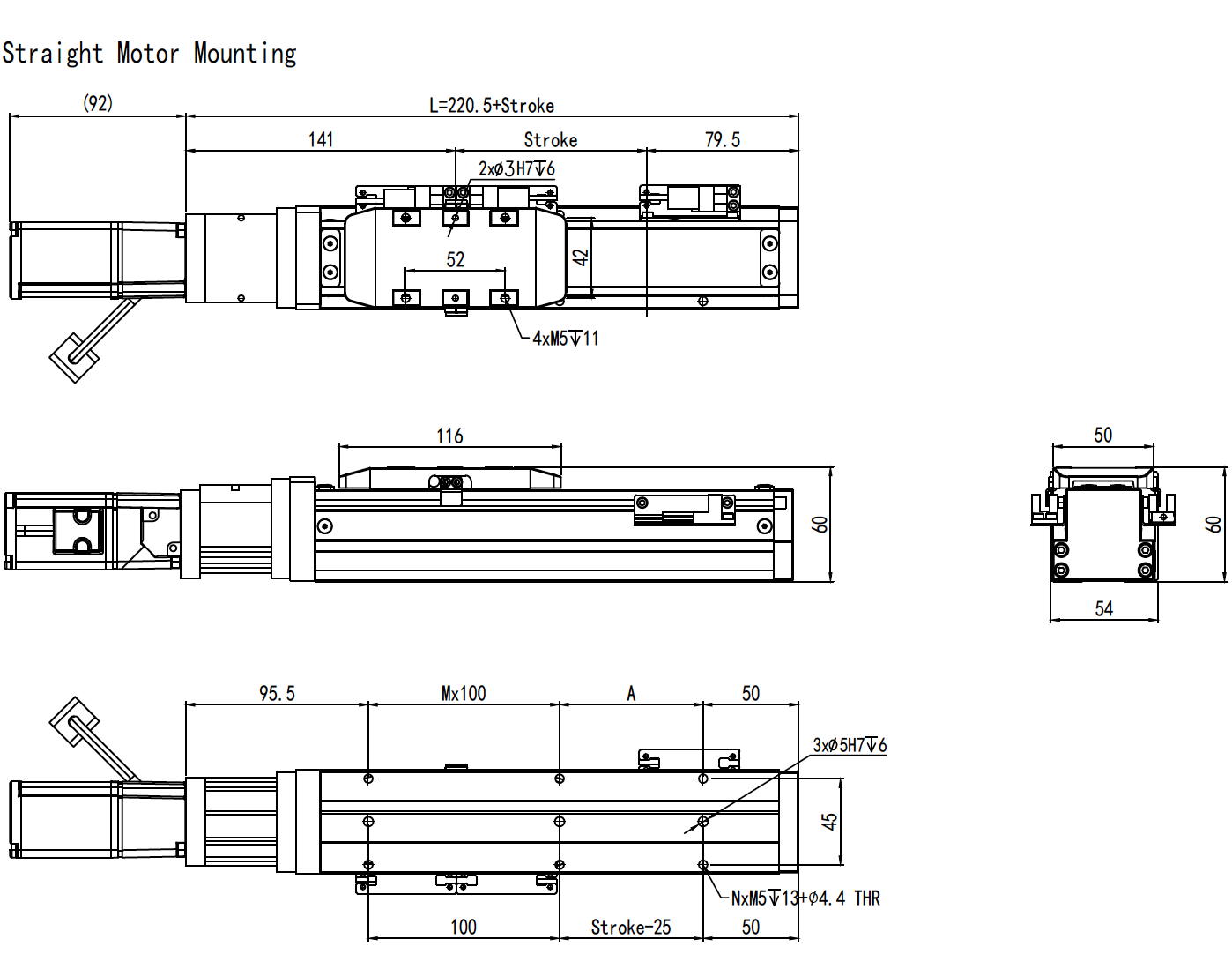 linear module mounting(direct)