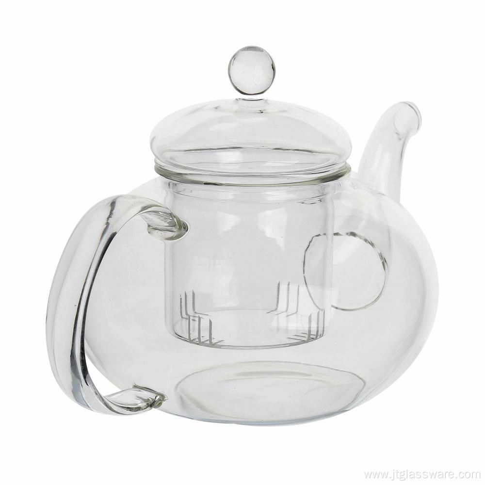 Heat Resistant Glass Teapot With Glass Infuser