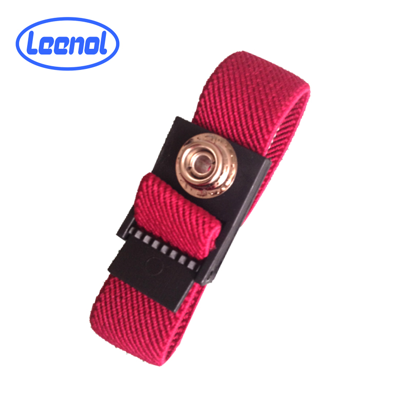 LN-1106 Red Antistatic Crocs Thin Band ESD Wrist Straps Bracelet