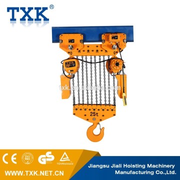 25T electric block chain hoist for sale