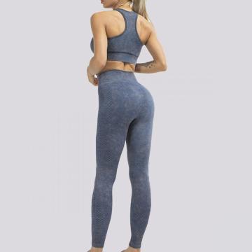 Leggings de yoga y sujetador deportivo Ropa de gimnasia