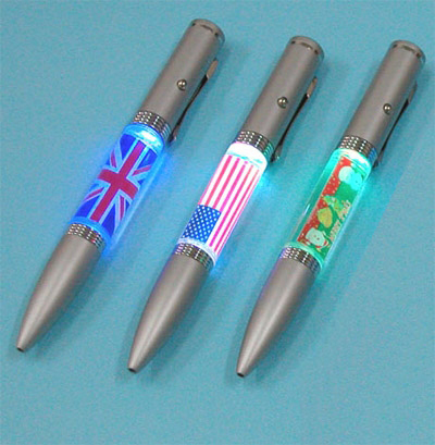 American Flag Pens with Lights