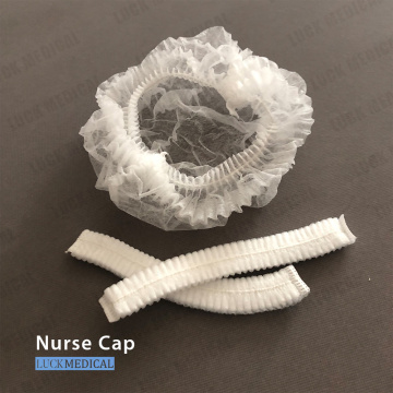 Weiße Barrier Medical Cap Einzelverwendung