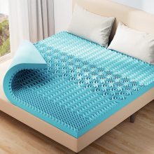 Vacuum Packed 7-Zone Memory Foam Mattress Topper with Soft Gel Infusion