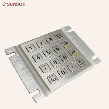 4x4 Numeric Matrix Keypad IP65 Keypad Industri Stainless Mencuri Keypad Logam Logam Pinpad