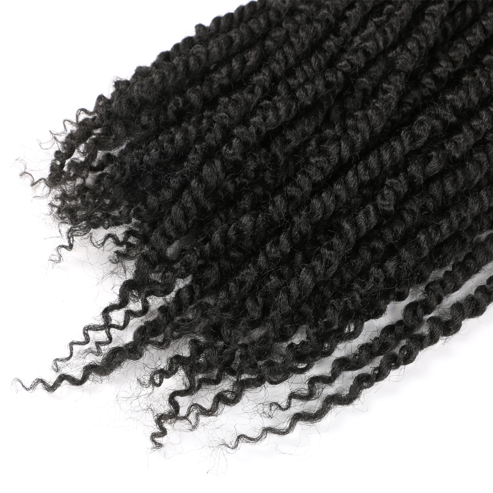 Wholesale Pre-twisted Passion Twist Crochet Hair Extensions Curly Passion Braiding Hair Solid And Ombre Color Synthetic Fiber