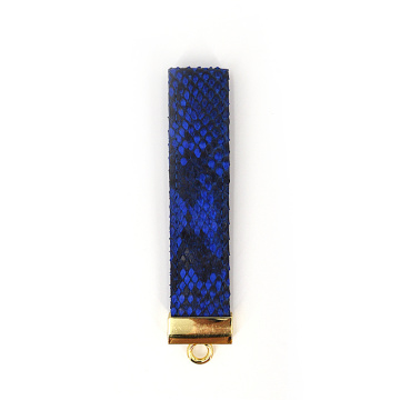 Custom Brand Popular Python Pu Leather Key Chain