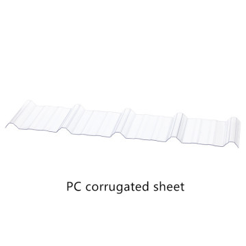 Good waterproof performance polycarbonate corrugated sheet