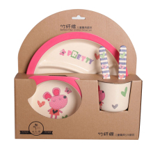 Bamboo fiber children's five piece set